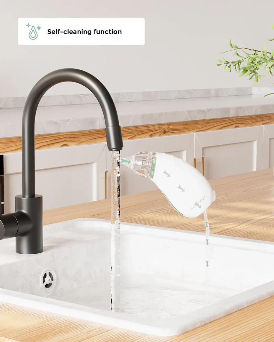 Momcozy – Aspirator Nasal Bebesh me bateri dhe dritë